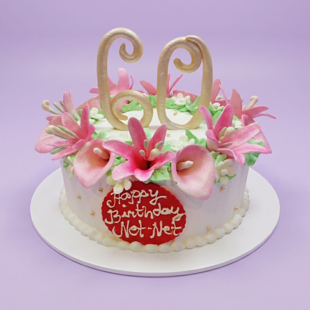 60th Birthday Debut Cake Design