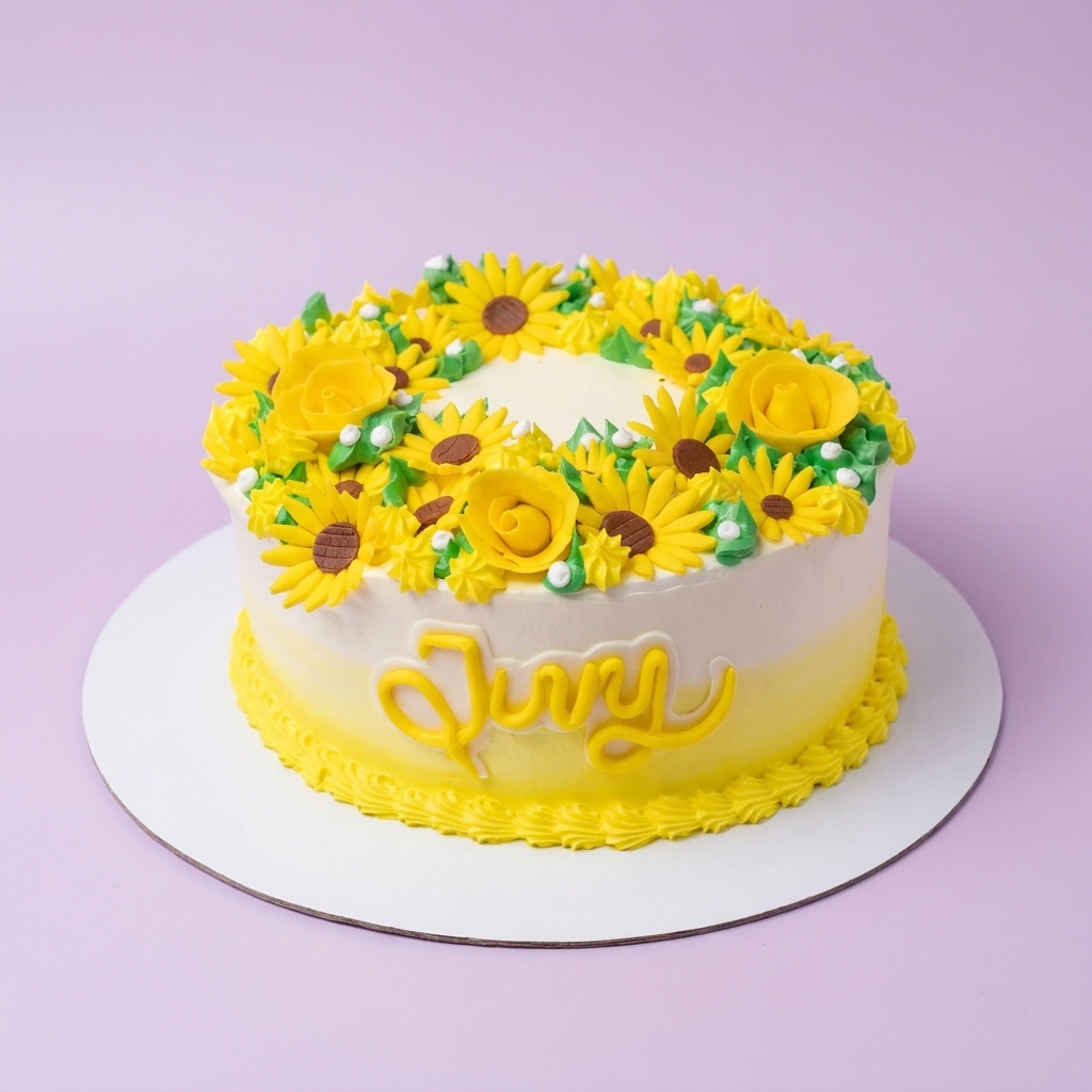 Sunflower Sunshine Cake Design