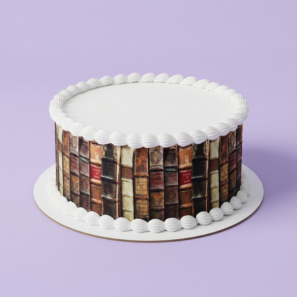 Vintage Book Books Cake Design