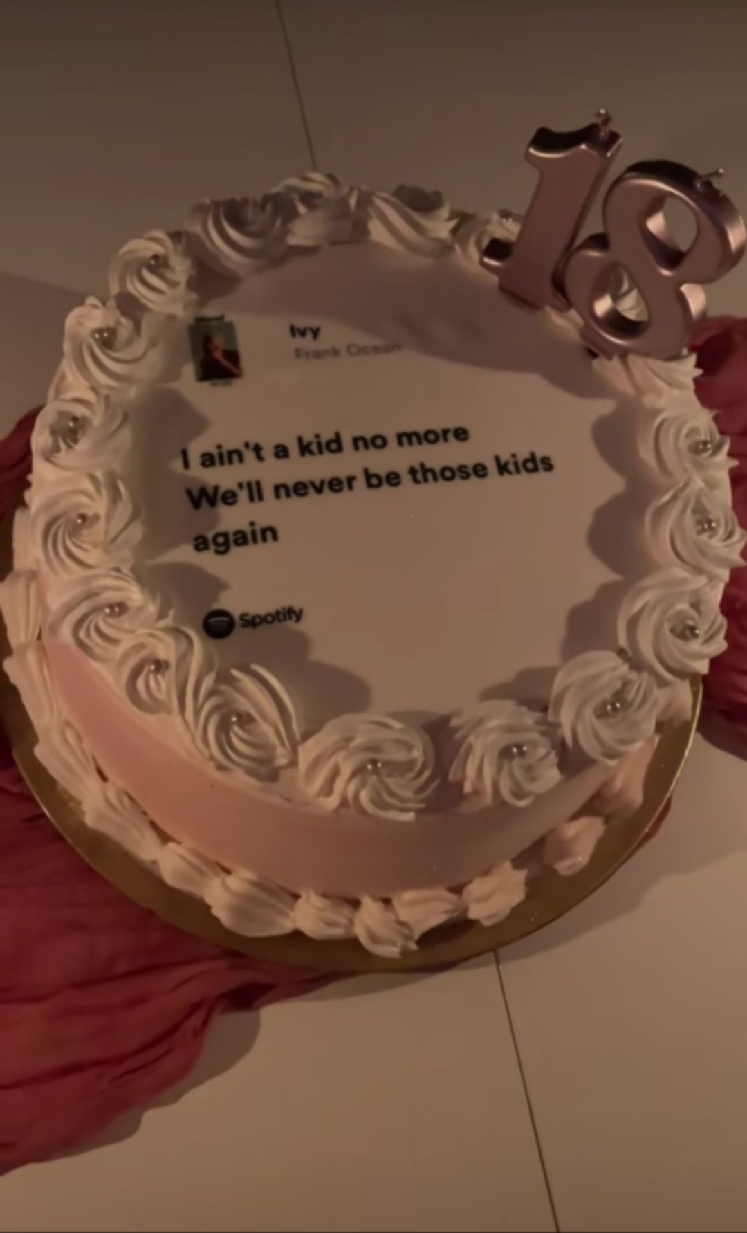 Spotify Lyrics 18th Birthday